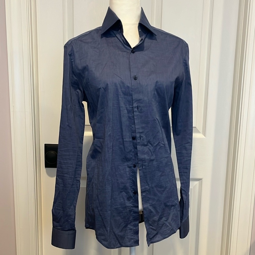 Reiss Charcoal Slim Fit Shirt
